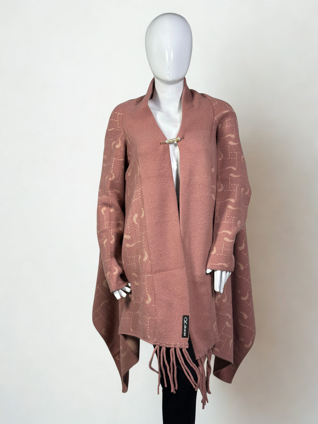 Elegant Long Cape Shawl Dress for Winter – Premium Woolen Wrap winter collection sale