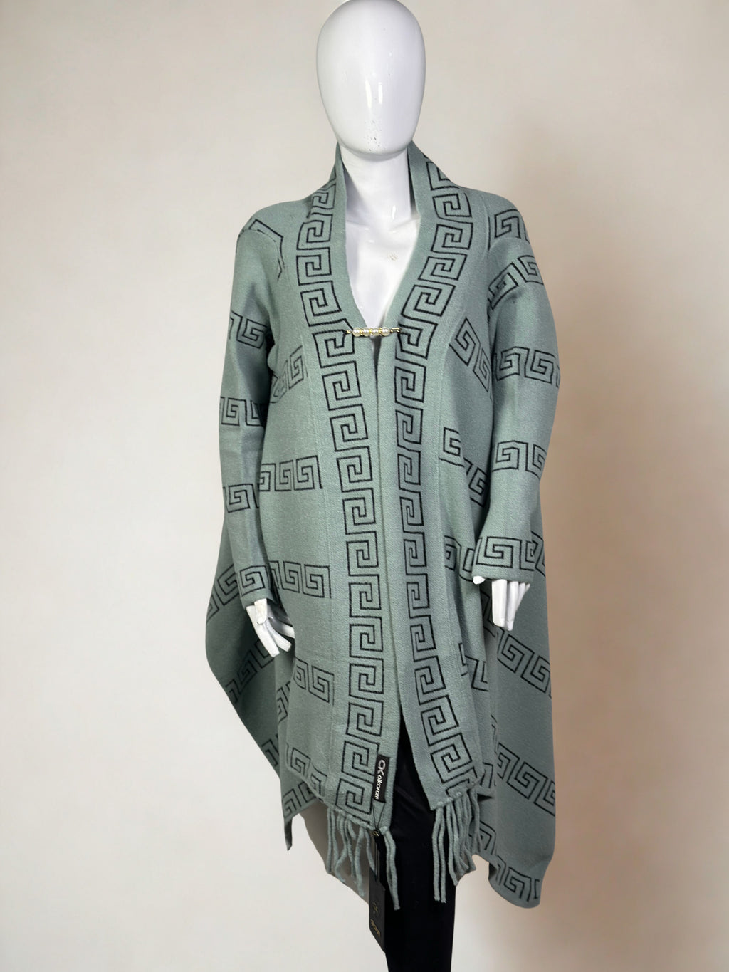 Elegant Long Cape Shawl Dress for Winter – Premium Woolen Wrap winter collection sale
