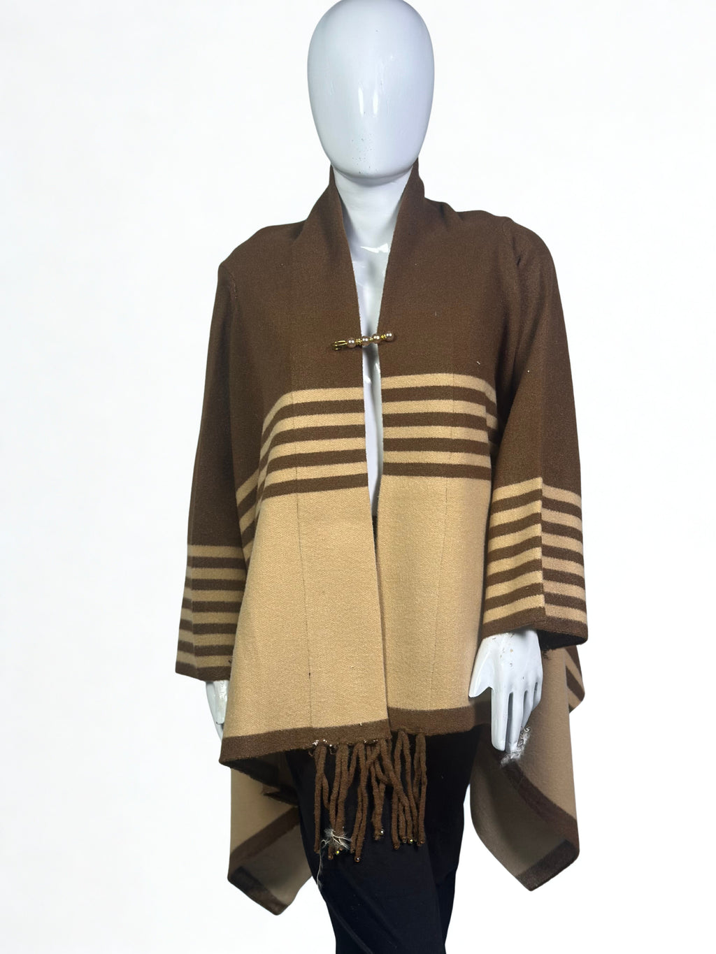 Premium Wool Cape Shawl Dress – Winter Collection Sale