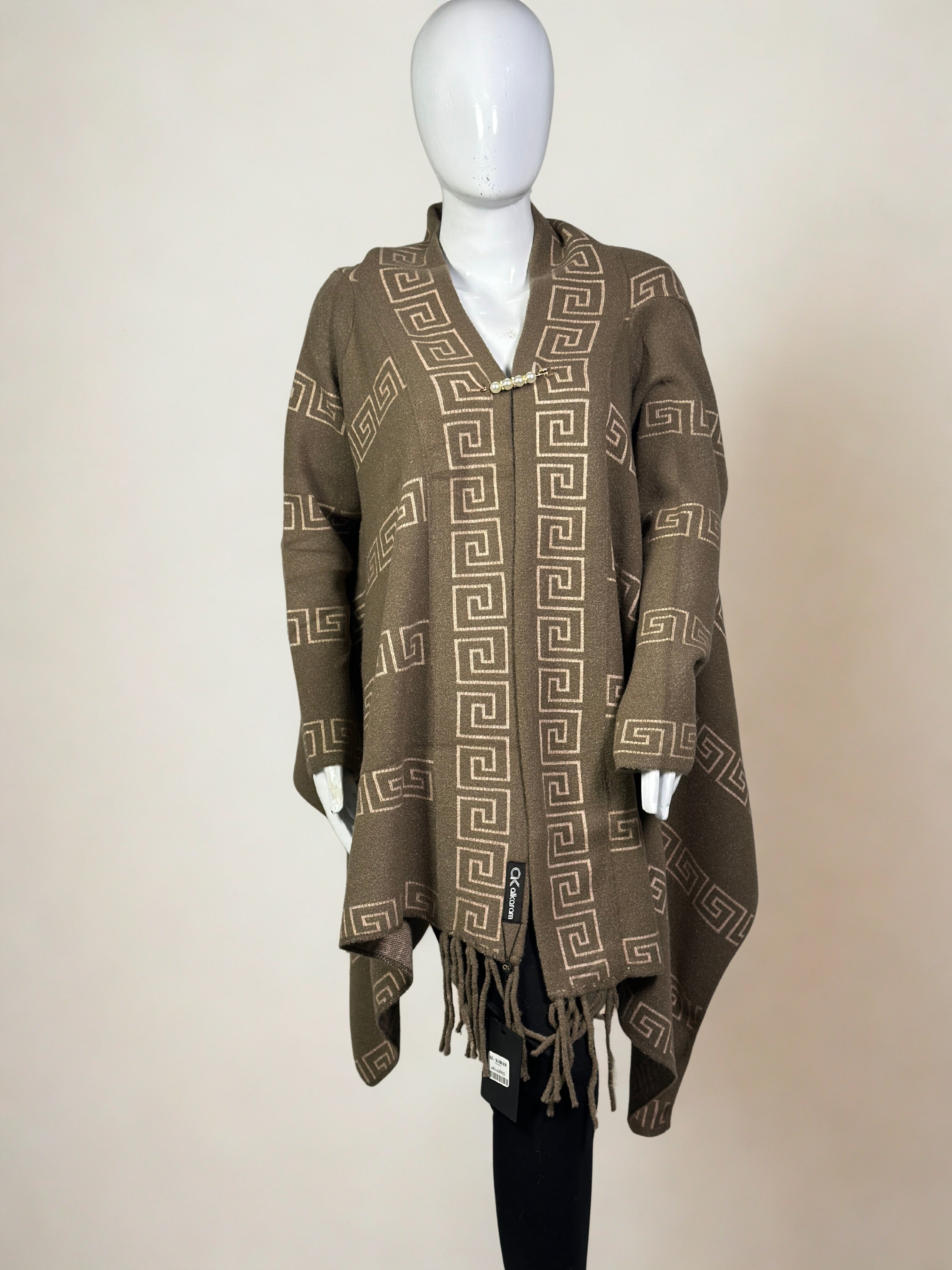 Elegant Long Cape Shawl Dress for Winter – Premium Woolen Wrap winter collection sale