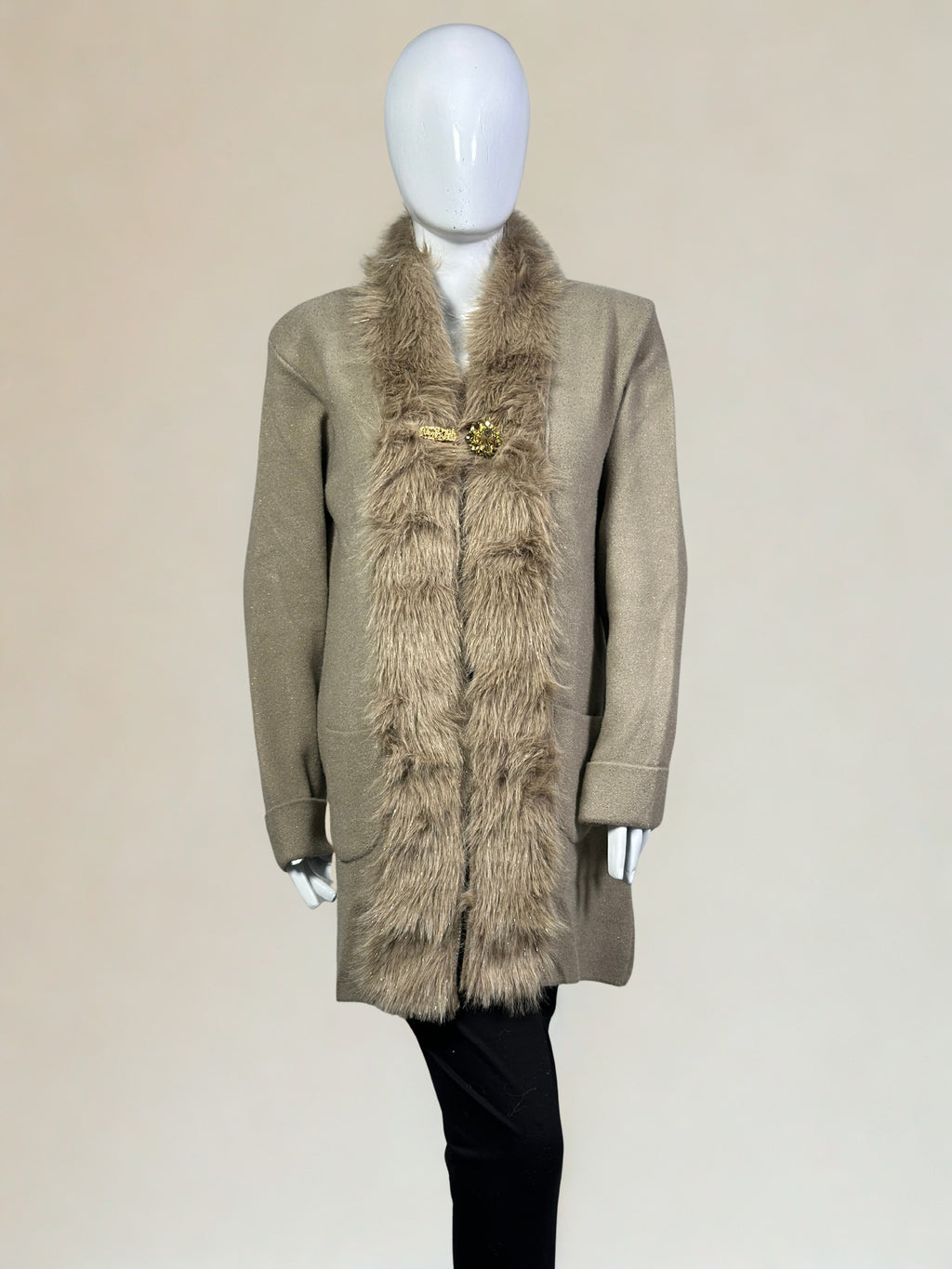 Fur Trim Winter Luxe Shrug – Premium Wool Collection