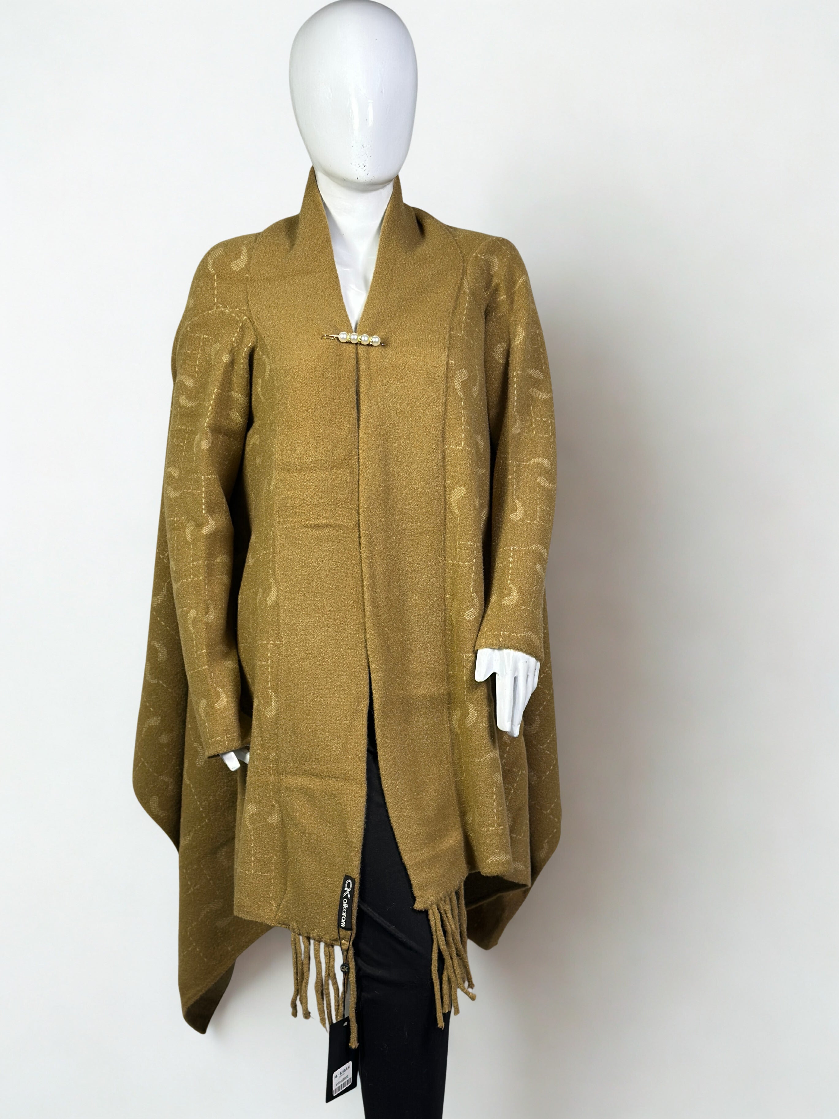 Elegant Long Cape Shawl Dress for Winter – Premium Woolen Wrap winter collection sale