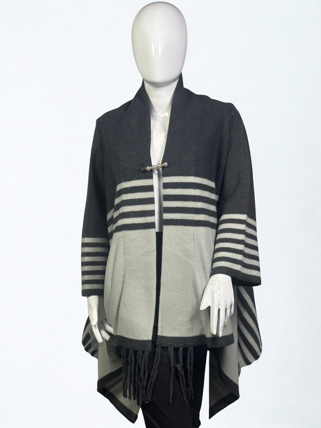 Premium Wool Cape Shawl Dress – Winter Collection Sale