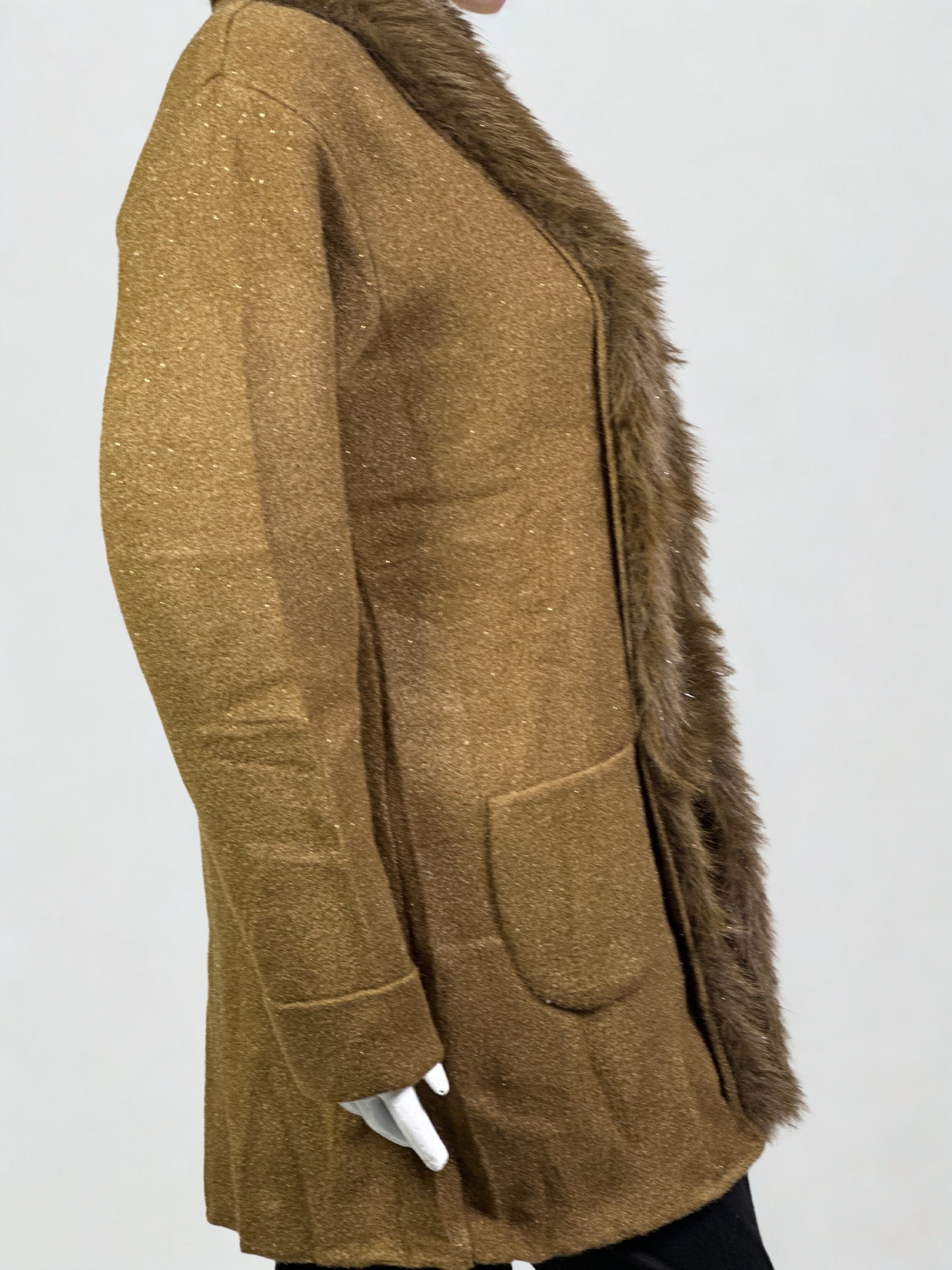 Fur Trim Winter Luxe Shrug – Premium Wool Collection