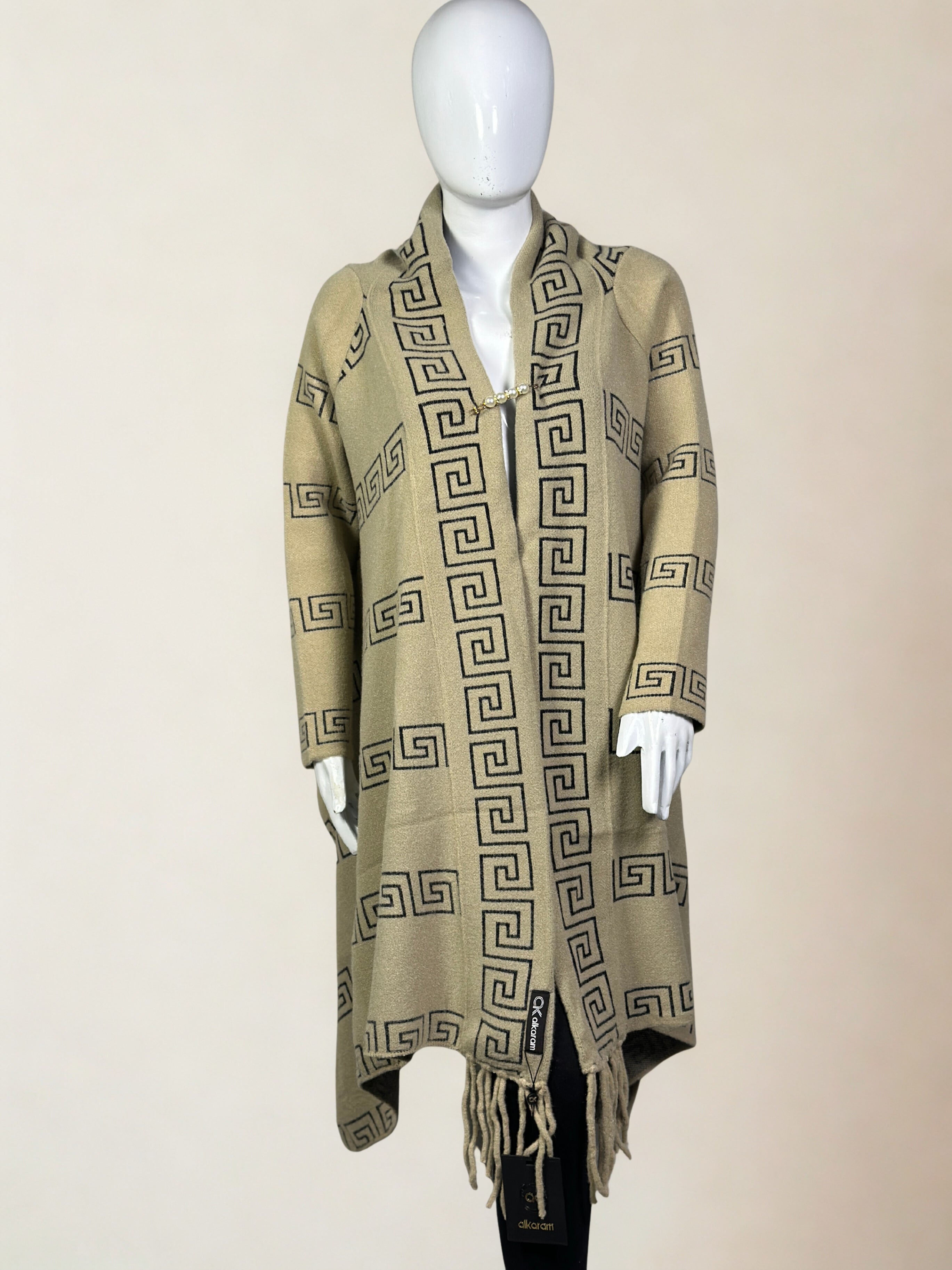 Elegant Long Cape Shawl Dress for Winter – Premium Woolen Wrap winter collection sale