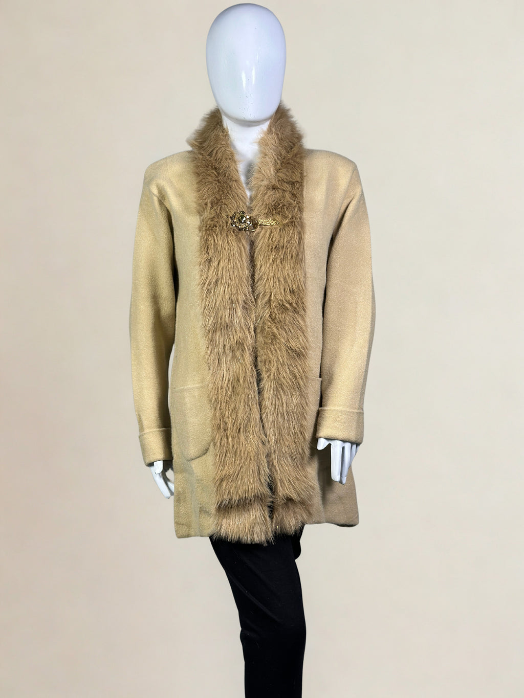 Fur Trim Winter Luxe Shrug – Premium Wool Collection