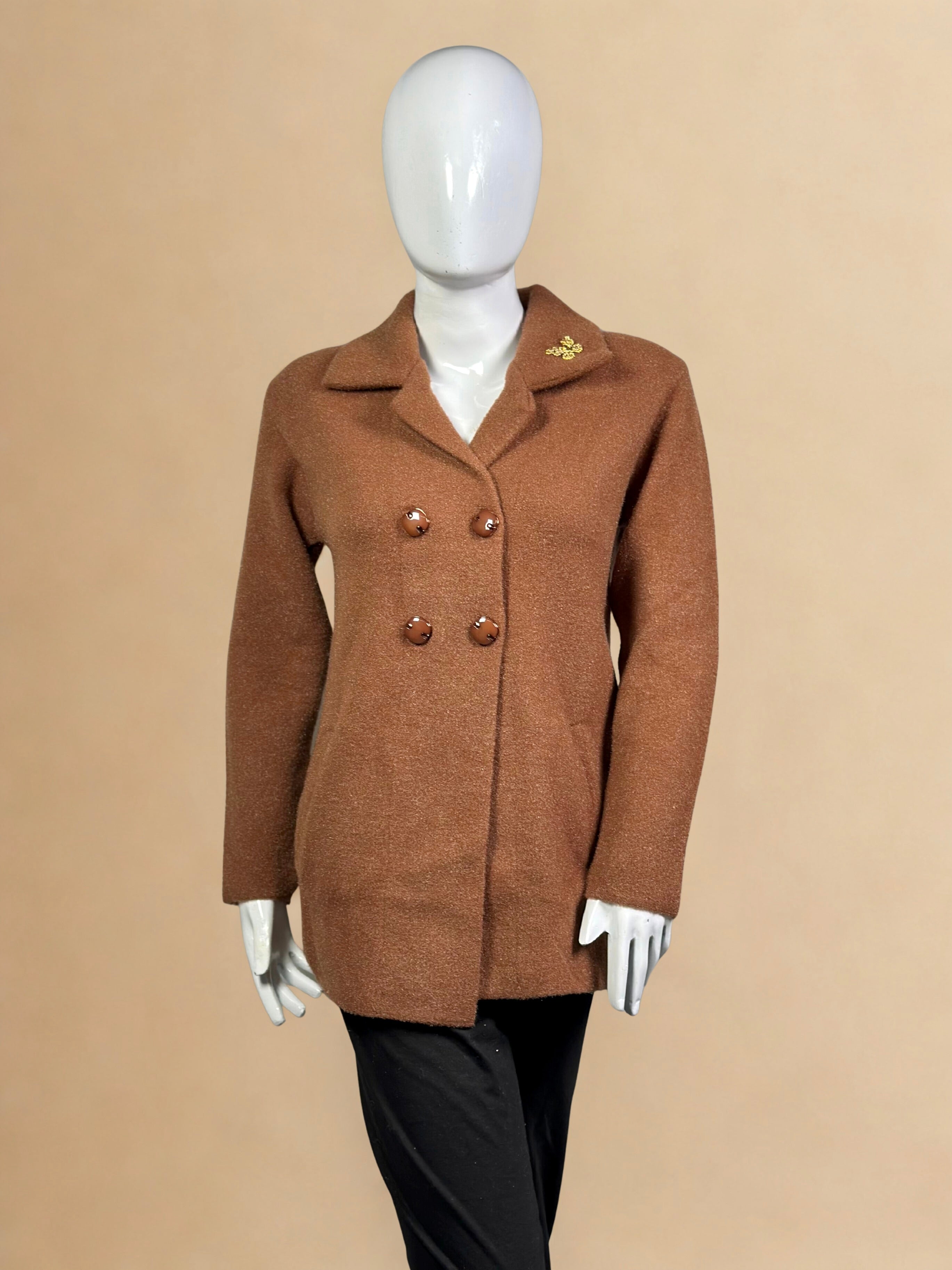 Women's Wool Blend Coat-Style Sweater