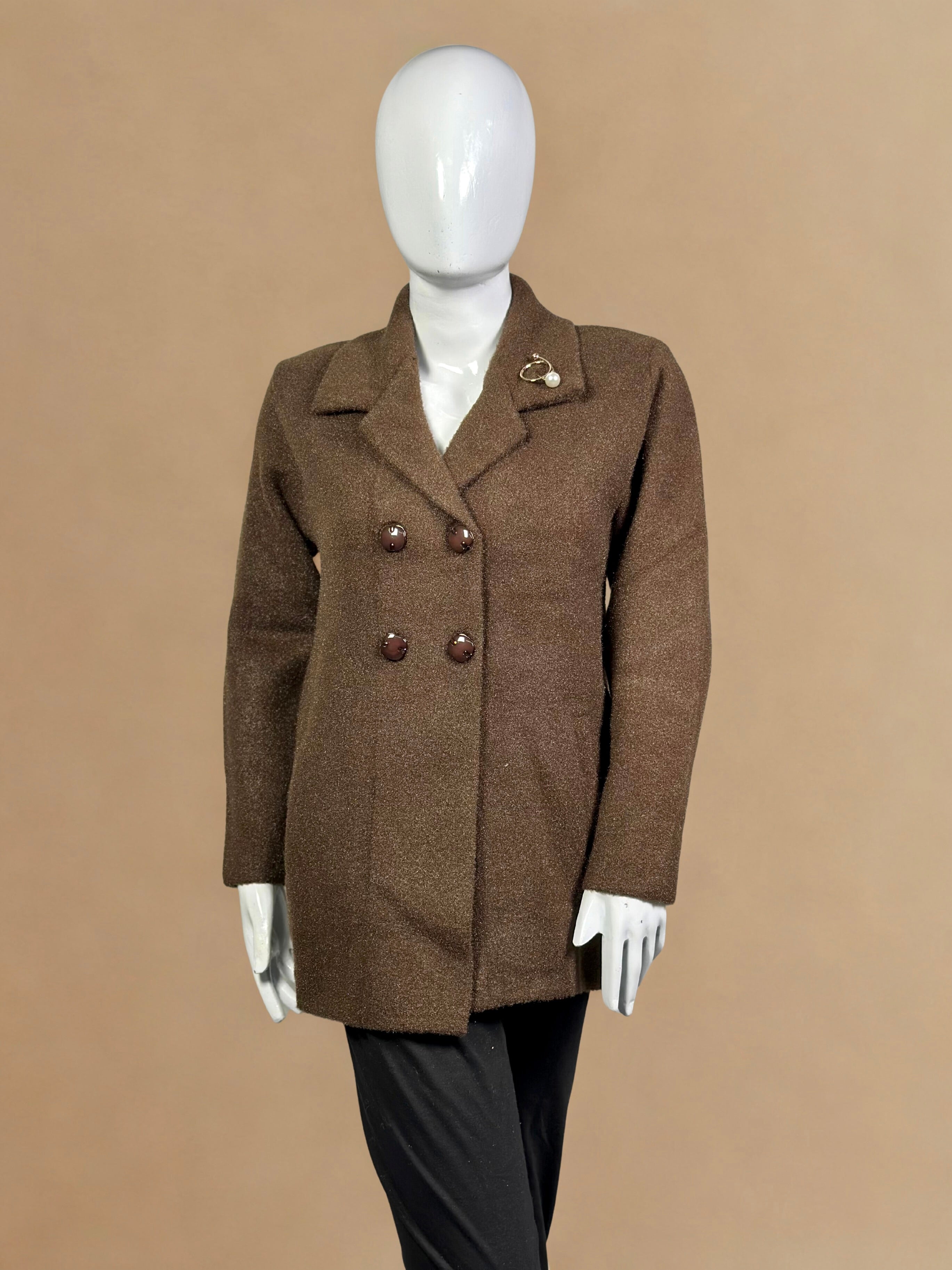 Women's Wool Blend Coat-Style Sweater